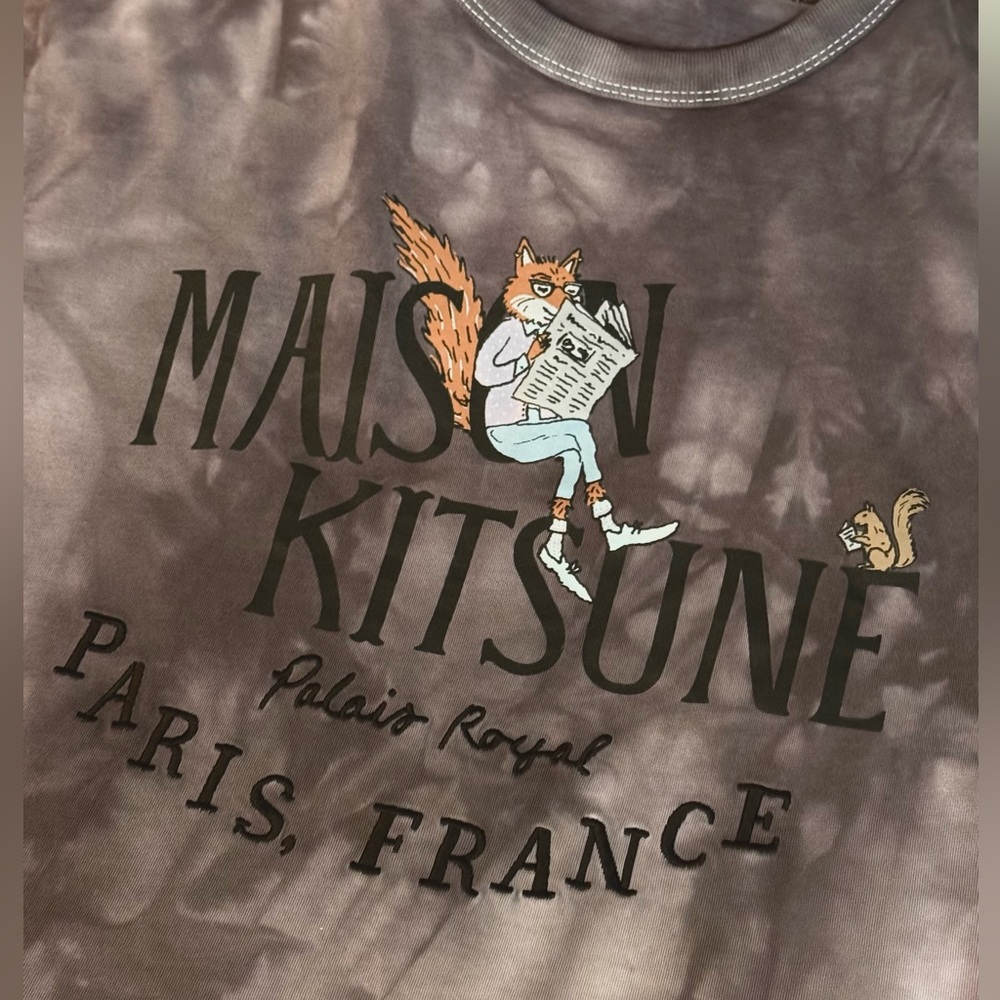 EXCLUSIVE MAISON KITSUNE PALAIS ROYAL T-SHIRT CUSTOM DYED - M - Picture 3 of 5